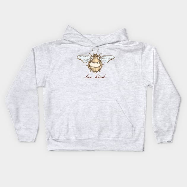 Bee Kind, Kindness Shirt Kids Hoodie by Gifts of Recovery